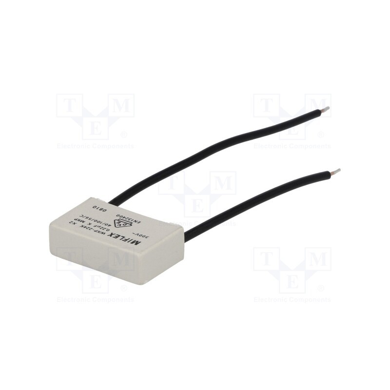 5 pcs x MIFLEX - J77EW422KD60 - Capacitor: polypropylene, 220nF, 26.5x7.5x15.5mm, THT, ±10%