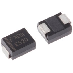 10 pcs - onsemi 200V 2A, Rectifier Diode, 2-Pin DO-214AA ES2D