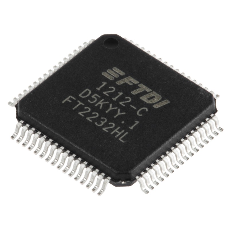 1 pcs - FTDI Chip Dual-Channel UART RS232, RS422, RS485 64-Pin LQFP, FT2232HL-REEL