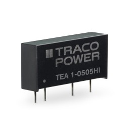1 pcs - TRACOPOWER TEA 1 DC-DC Converter, 5V dc/ 200mA Output, 4.5 - 5.5 V dc Input, 1W, Through Hole, +85°C Max Temp