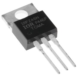 1 pcs - N-Channel MOSFET, 53 A, 55 V, 3-Pin TO-220AB Infineon IRFZ46NPBF