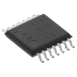 1 pcs - Microchip, Quad 18-bit- ADC 0.004ksps, 14-Pin TSSOP