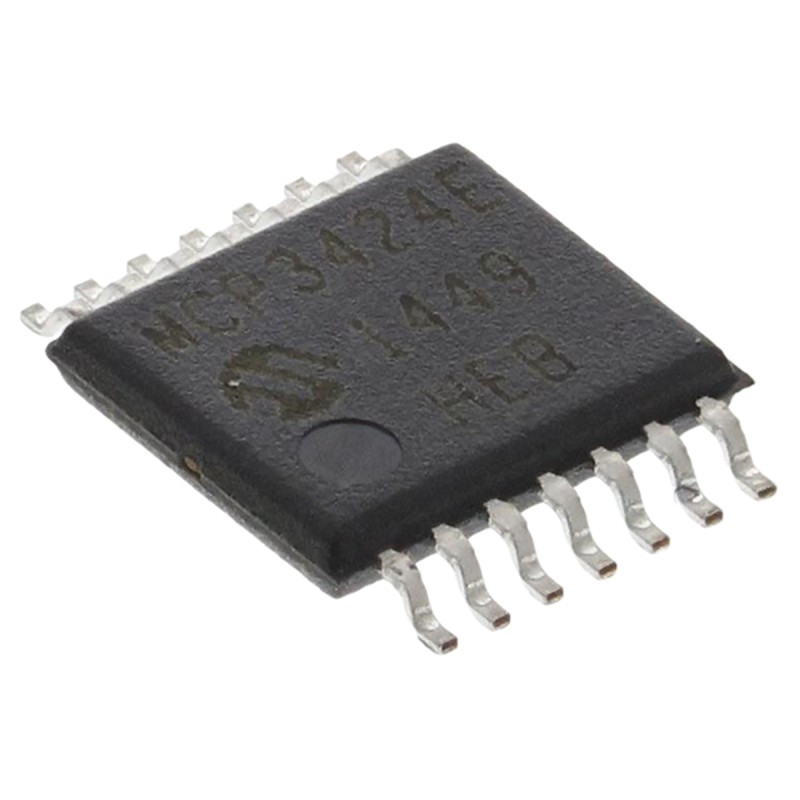 1 pcs - Microchip, Quad 18-bit- ADC 0.004ksps, 14-Pin TSSOP