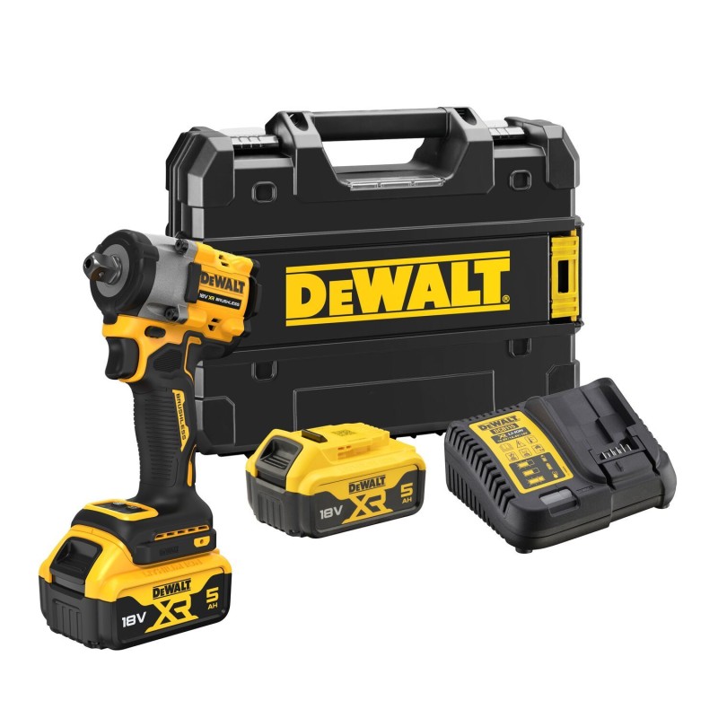 1 pcs - DeWALT 1/2 in 18V, 5Ah Cordless Impact Wrench