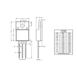 10 pcs - Diodes Inc 200V Rectifier & Schottky Diode, ITO220AB STPS2020