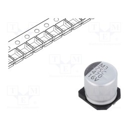 10 pcs x VISHAY - ZSC00AG4711CARL - Capacitor: electrolytic, low ESR, SMD, 470uF, 16VDC, Ø10x10mm, ±20%