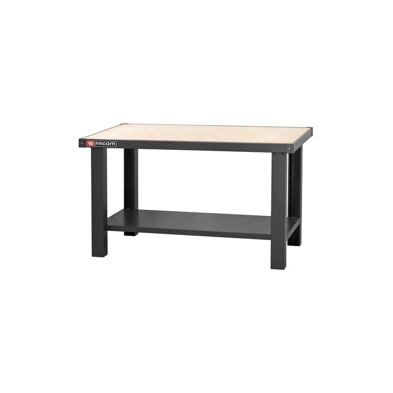 1 pcs - Facom Beech Wood Workbench, 800kg Max Load, 850mm x 1500mm