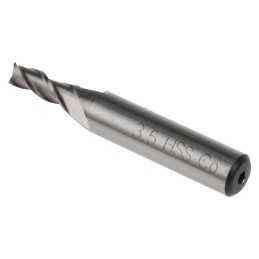 1 pcs - RS PRO End Mill, 3.5mm Cutter, HSS, 6 mm Shank, 8.5mm Cut