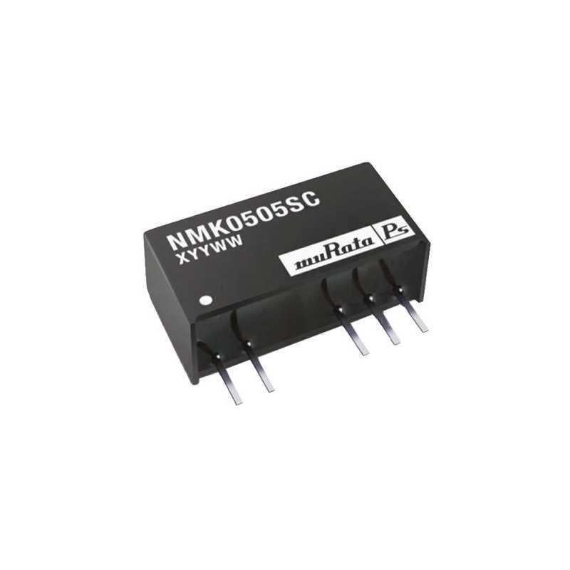 1 pcs - Murata Power Solutions NMK DC-DC Converter, ±5V dc/ ±200mA Output, 4.5 - 5.5 V dc Input, 2W, Through Hole, +85°C