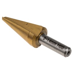 1 pcs - RS PRO HSS Cone Cutter 3mm x 14mm