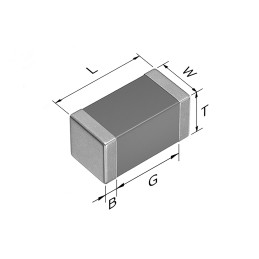 500 pcs - TDK 680pF Multilayer Ceramic Capacitor MLCC, 250V dc V, ±5% , SMD