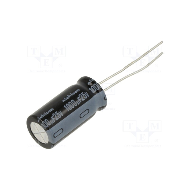 10 pcs x NICHICON - UVZ1E102MPD1TD - Capacitor: electrolytic, THT, 1000uF, 25VDC, Ø10x20mm, Pitch: 5mm