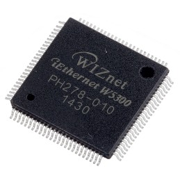 1 pcs - WIZnet Inc W5300, Ethernet Controller, 10Mbps MDI/MDIX, MII, 3.3 V, 100-Pin LQFP