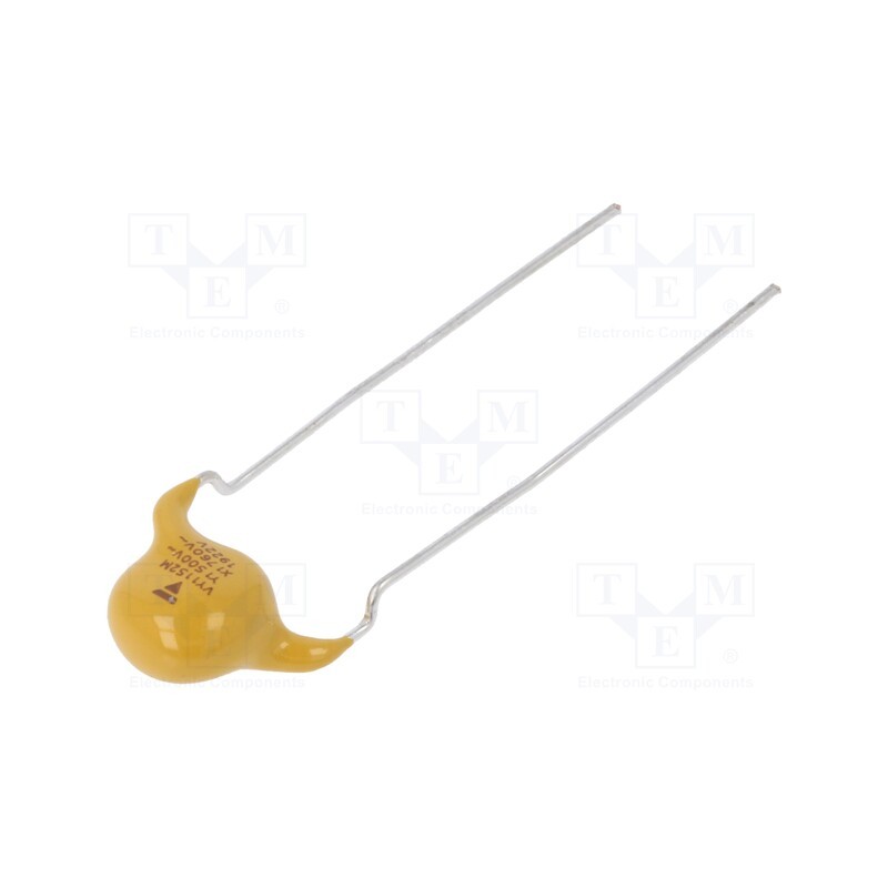 10 pcs x VISHAY - VY1152M33Y5VQ63V0 - Capacitor: ceramic, suppression capacitor,X1,Y1, 1.5nF, Y5V, ±20%
