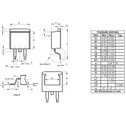 10 pcs - Diodes Inc 200V Rectifier & Schottky Diode, TO263AB (D2 PAK) SBR20A200CTB-13-G