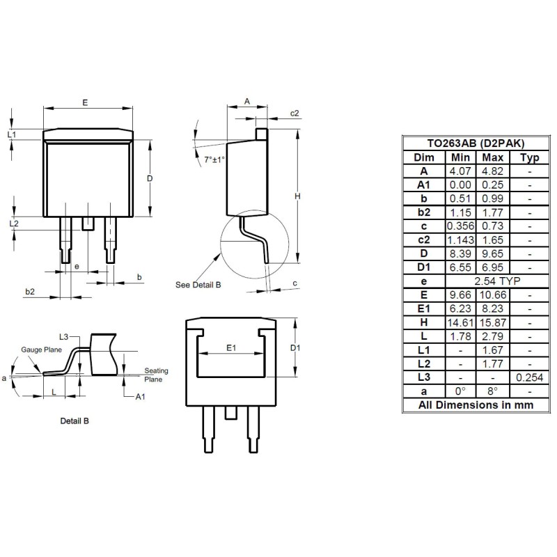 10 pcs - Diodes Inc 200V Rectifier & Schottky Diode, TO263AB (D2 PAK) SBR20A200CTB-13-G