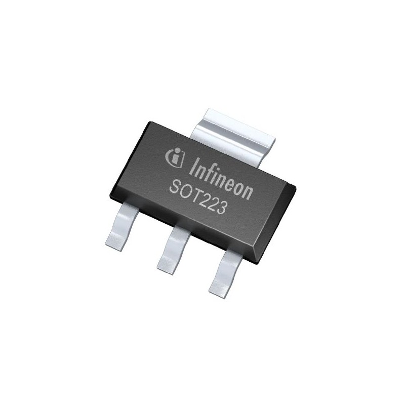 10 pcs - P-Channel MOSFET Transistor, 1.55 A, 100 V, 3-Pin SOT-223 Infineon ISP98DP10LMXTSA1