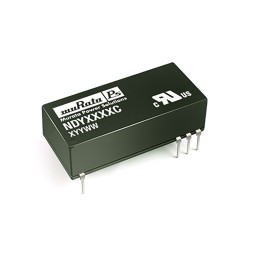 1 pcs - Murata Power Solutions NDY DC-DC Converter, 5V dc/ 600mA Output, 4.5 - 9 V dc Input, 3W, Through Hole, +85°C Max