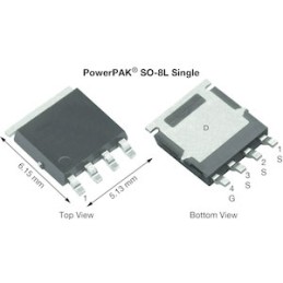 10 pcs - P-Channel MOSFET, 9.4 A, 200 V, 4-Pin PowerPAK SO-8L Vishay Siliconix SQJ431AEP-T1_GE3