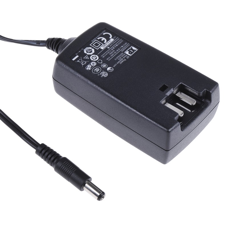 1 pcs - XP Power 24W Plug-In AC/DC Adapter 12V dc Output, 2A Output
