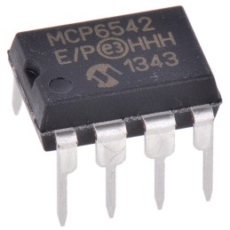 10 pcs - MCP6542-E/P Microchip, Dual Comparator, Push-Pull O/P, 1.6 to 5.5 V 8-Pin PDIP