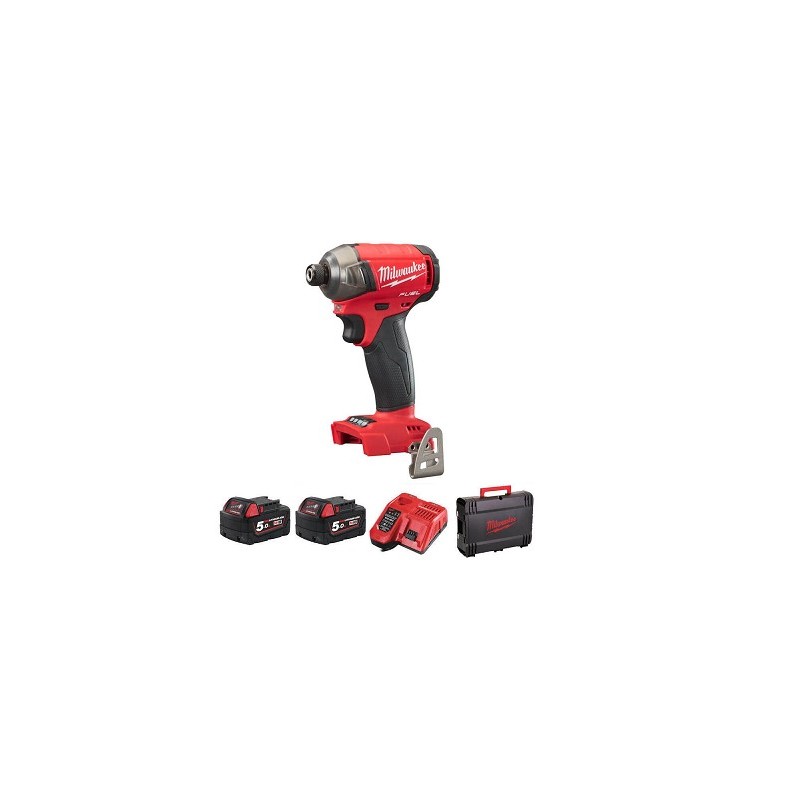 1 pcs - Milwaukee 1/4 in 18V, 5Ah Cordless Impact Driver