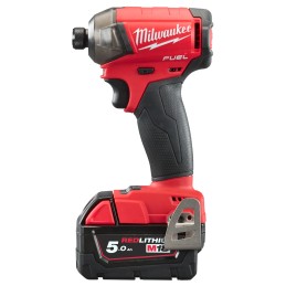 1 pcs - Milwaukee 1/4 in 18V, 5Ah Cordless Impact Driver