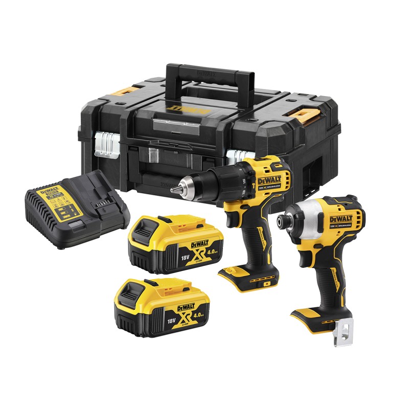 1 pcs - DeWALT DCK2062M2T-GB, 18V Cordless Cordless Power Tool Kit