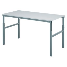 1 pcs - RS PRO Workbench, 300kg Max Load, Adjustable Height, 650 - 900mm x 1800mm x 900mm