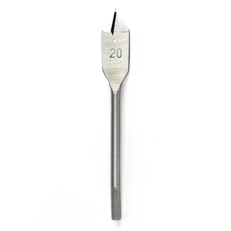 1 pcs - Gripit Flat Series Steel Flat Wood Drill Bit, 20mm Diameter, 12 cm Overall