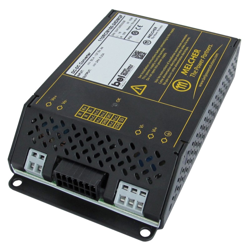 1 pcs - BEL POWER SOLUTIONS INC RCM500 DC-DC Converter, 24V dc/ 21A Output, 77 - 137.5 V dc Input, 500W, Chassis Mount,