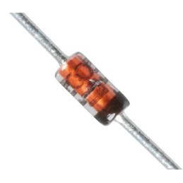 100 pcs - Vishay 30V 200mA, Schottky Rectifier & Schottky Diode, 2-Pin DO-35 (DO-204AH) BAT85S-TR