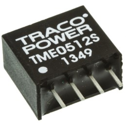 1 pcs - TRACOPOWER TME DC-DC Converter, 12V dc/ 84mA Output, 4.5 - 5.5 V dc Input, 1W, Through Hole, +85°C Max Temp