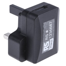 1 pcs - RS PRO 5W Plug-In AC/DC Adapter 5V dc Output, 1A Output