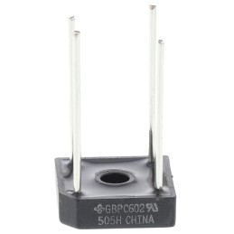 5 pcs - Vishay Bridge Rectifier, 6A, 200V, 4-Pin