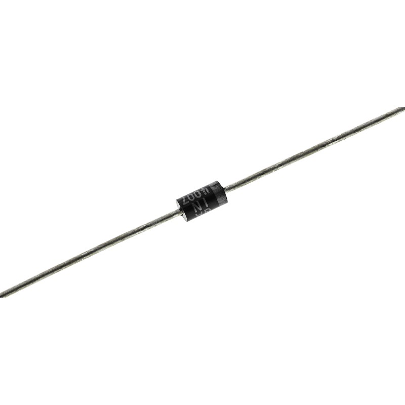 100 pcs - onsemi 1000V 1A, Rectifier Diode, 2-Pin DO-41 1N4007G