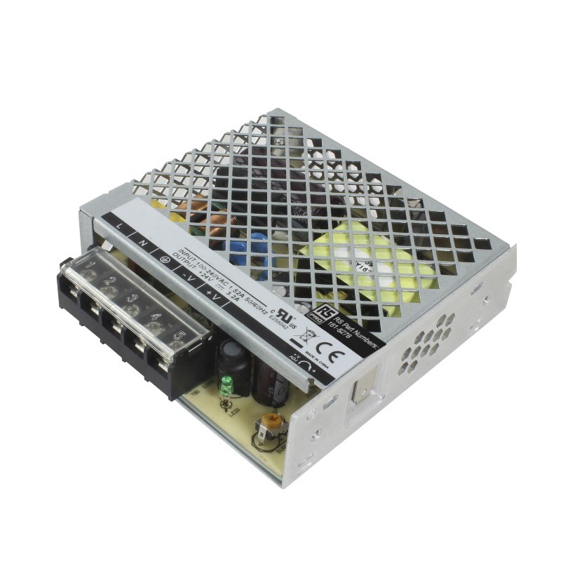 1 pcs - RS PRO Switching Power Supply, 36V dc, 2.1A, 75.6W, 1 Output, 100 - 240V ac Input Voltage