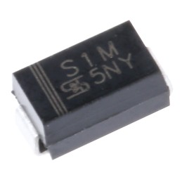 100 pcs - Taiwan Semi 1000V 1A, Rectifier Diode, 2-Pin DO-214AC S1M M2G