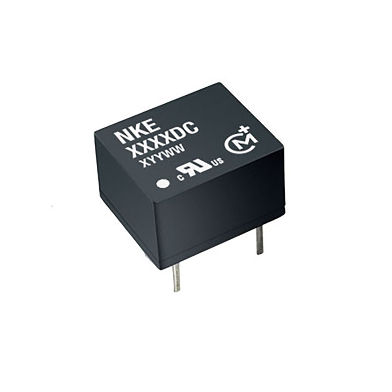1 pcs - Murata Power Solutions NKE DC-DC Converter, 3.3V dc/ 300mA Output, 2.97 - 3.63 V dc Input, 1W, Through Hole,