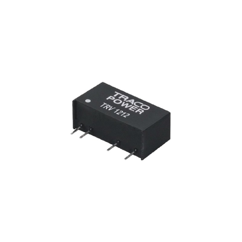 1 pcs - TRACOPOWER TRV 1 DC-DC Converter, 5V dc/ 200mA Output, 4.5 - 5.5 V dc Input, 1W, Through Hole, +85°C Max Temp