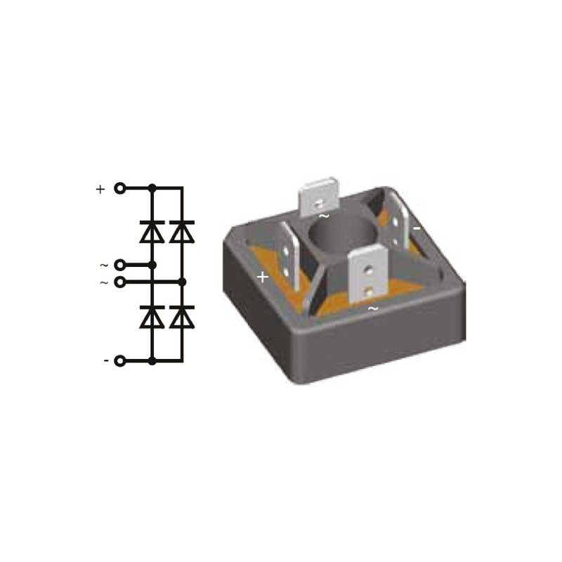 10 pcs - IXYS Bridge Rectifier Module, 38A, 1200V, 4-Pin