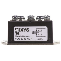 10 pcs - IXYS Bridge Rectifier Module, 63A, 1200V, 3-phase, 5-Pin