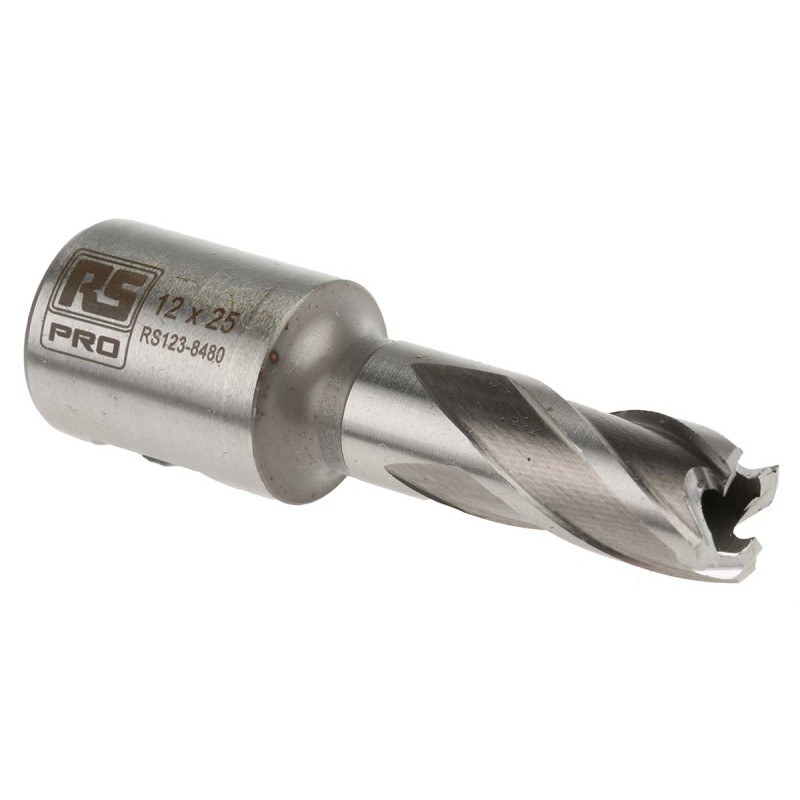 1 pcs - RS PRO HSS 12mm Cutting Diameter Magnetic Drill Bit