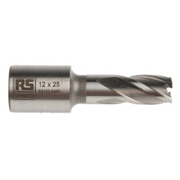 1 pcs - RS PRO HSS 12mm Cutting Diameter Magnetic Drill Bit