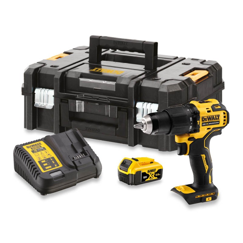 1 pcs - DeWALT XR Keyless 18V Cordless Drill Driver, UK Plug