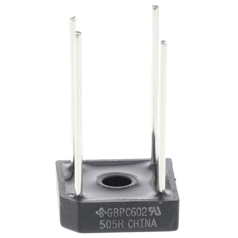 100 pcs - Vishay Bridge Rectifier, 6A, 200V, 4-Pin