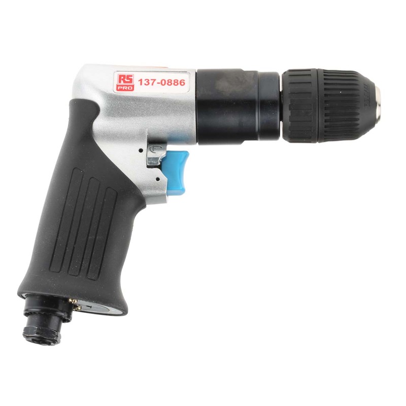 1 pcs - RS PRO Air Drill 10mm Reversible, 1/4in Air Inlet (BSP) , 1800 1/min