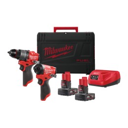 1 pcs - Milwaukee M12FPP2A2-602X, 12V Cordless Cordless Power Tool Kit - Cordless Power Tool Kit