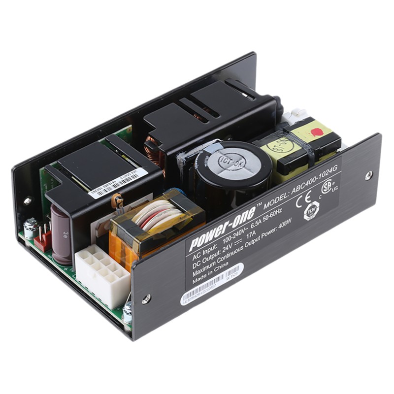 1 pcs - BEL POWER SOLUTIONS INC Switching Power Supply, ABC400-1024G, 24V dc, 17A, 400W, 1 Output, 90 - 264V ac Input