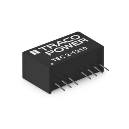 1 pcs - TRACOPOWER TEC 2 DC-DC Converter, 9V dc/ 222mA Output, 9 - 18 V dc Input, 2W, Through Hole, +95°C Max Temp -40°C